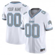Men's Detroit Lions Customized White 2025 F.U.S.E. 'Motor City Racing Edition' Vapor Limited Stitched Jersey Cheap Wholesale