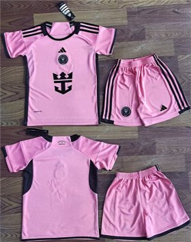 Youth Inter Miami CF Custom Pink Soccer Jersey Suit Cheap Wholesale