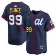 Cheap Men's American League #99 Aaron Judge Navy 2025 All-Star Edition Limited Stitched Baseball Jersey