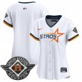 Women's Houston Astros Blank White 2025 City Connect Limited Stitched Baseball Jersey(Run Small) Cheap