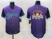Cheap Men's Arizona Diamondbacks Team Big Logo Purple 2025 City Connect Limited Stitched Baseball Jersey