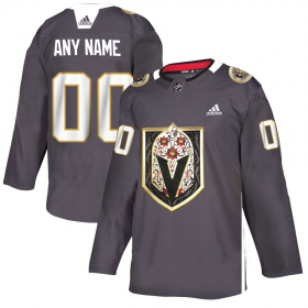 Wholesale Cheap Vegas Golden Knights Custom Men\'s Grey Adidas Latino Heritage Night Stitched NHL Jersey