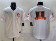 Cheap Men's San Francisco Giants Team Big Logo White City Connect Cool Base Stitched Baseball Jersey