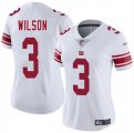 Cheap Women's New York Giants #3 Russell Wilson White 2025 Vapor Untouchable Limited Stitched Jersey(Run Small)
