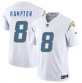 Cheap Men's Los Angeles Chargers #8 Omarion Hampton White 2025 F.U.S.E. Vapor Limited Football Stitched Jersey