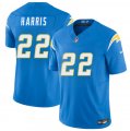 Cheap Men's Los Angeles Chargers #22 Najee Harris Blue 2025 F.U.S.E. Vapor Limited Football Stitched Jersey