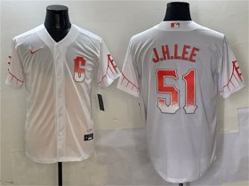 Cheap Men\'s San Francisco Giants #51 Jung Hoo Lee White City Connect Cool Base Stitched Baseball Jersey