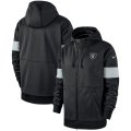 Wholesale Cheap Las Vegas Raiders Nike Sideline Performance Full-Zip Hoodie Black