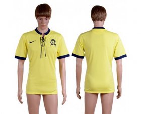 Wholesale Cheap America Blank Yellow Soccer Club Jersey