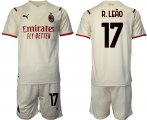 Wholesale Cheap Men 2021-2022 Club AC Milan away cream 17 Soccer Jersey
