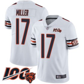 Wholesale Cheap Nike Bears #17 Anthony Miller White Men\'s Stitched NFL 100th Season Vapor Limited Jersey