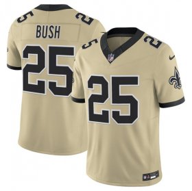 Cheap Men\'s New Orleans Saints #25 Reggie Bush Gold 2025 F.U.S.E. Alternate Vapor Limited Football Stitched Jersey