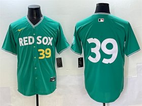 Men\'s Boston Red Sox #39 Marcelo Mayer Green 2025 City Connect Limited Stitched Baseball Jersey