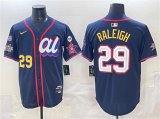 Men's American League #29 Cal Raleigh Navy 2025 All-Star Edition V3 Limited Stitched Baseball Jersey Cheap Wholesale