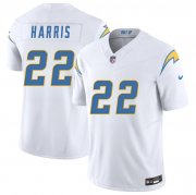 Cheap Men's Los Angeles Chargers #22 Najee Harris White 2025 F.U.S.E. Vapor Limited Football Stitched Jersey
