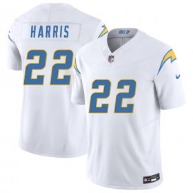 Cheap Men\'s Los Angeles Chargers #22 Najee Harris White 2025 F.U.S.E. Vapor Limited Football Stitched Jersey