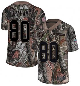Wholesale Cheap Nike Bears #80 Jimmy Graham Camo Men\'s Stitched NFL Limited Rush Realtree Jersey