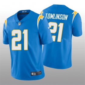 Wholesale Cheap Men\'s Los Angeles Chargers #21 LaDainian Tomlinson Blue Vapor Untouchable Limited Stitched Jersey