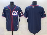Men's American League Texas Rangers Blank Navy 2025 All-Star Edition Limited Stitched Baseball Jersey Cheap Wholesale