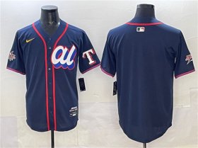 Men\'s American League Texas Rangers Blank Navy 2025 All-Star Edition Limited Stitched Baseball Jersey Cheap Wholesale