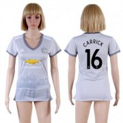 Wholesale Cheap Women's Manchester United #16 Carrick Sec Away Soccer Club Jersey