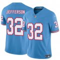 Men's Tennessee Titans #32 Jermar Jefferson Blue 2025 F.U.S.E. Throwback Vapor Limited Football Stitched Jersey Cheap Wholesale