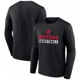 Men\'s Toronto Raptors Black Let\'s Go Long Sleeve T-Shirt