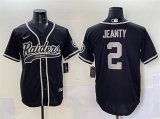 Cheap Men's Las Vegas Raiders #2 Ashton Jeanty Black Cool Base Stitched Baseball Jersey