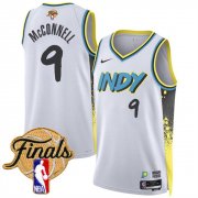 Men's Indiana Pacers #9 T.J. McConnell White 2024-25 City Edition Stitched Basketball Jersey Cheap