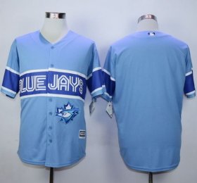 Wholesale Cheap Blue Jays Blank Light Blue Exclusive New Cool Base Stitched MLB Jersey