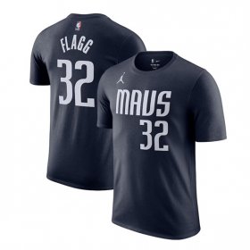Men\'s Dallas Mavericks #32 Cooper Flagg Navy 2025 Draft First Round Pick Statement Edition Name & Number T-Shirt