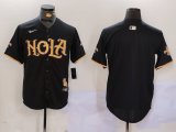Cheap Men's New Orleans Saints Blank Black Cool Base Stitched Baseball Jersey