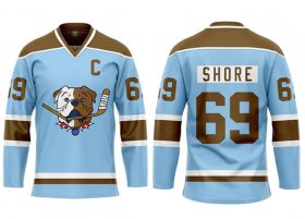 Sudbury Bulldogs #69 Shore Blue Hockey Jersey Cheap