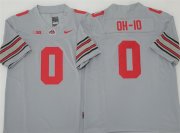 Cheap Men's Ohio State Buckeyes #0 OH-IO Gray 2025 F.U.S.E. Limited Stitched Jersey