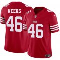 Men's San Francisco 49ers #46 Jon Weeks Red 2025 F.U.S.E. Vapor Untouchable Limited Football Stitched Jersey Cheap