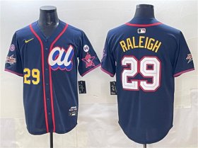 Men\'s American League #29 Cal Raleigh Navy 2025 All-Star Edition V3 Limited Stitched Baseball Jersey Cheap Wholesale