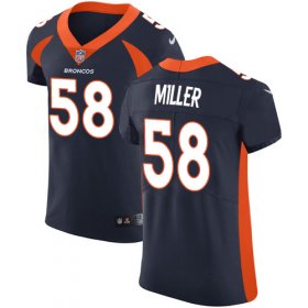 Wholesale Cheap Nike Broncos #58 Von Miller Navy Blue Alternate Men\'s Stitched NFL Vapor Untouchable Elite Jersey