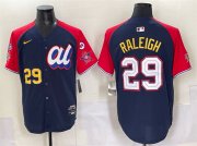 Men's American League #29 Cal Raleigh Navy Red Alternate 2025 All-Star With Patch Edition Limited Stitched Baseball Jersey Cheap Wholesale