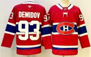 Cheap Men's Montreal Canadiens #93 Ivan Demidov Red 2024-25 Stitched Jersey