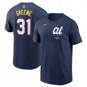 Cheap Men's American League #31 Riley Greene Navy 2025 All-Star Edition Name & Number T-Shirt