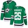 Cheap Adidas Stars #25 Joel Kiviranta Green Home Authentic Stitched NHL Jersey