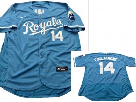 Men\'s Kansas City Royals #14 Jac Caglianone Light Blue Flexbase Stitched MLB Jersey Cheap