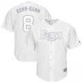 Wholesale Cheap Tampa Bay Rays #8 Brandon Lowe Bamm-Bamm Majestic 2019 Players' Weekend Cool Base Player Jersey White