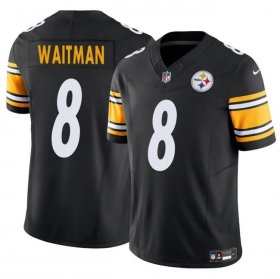 Men\'s Pittsburgh Steelers #8 Corliss Waitman Black 2024 F.U.S.E. Alternate Vapor Untouchable Limited Stitched Jersey