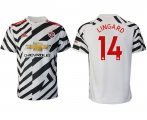 Wholesale Cheap Men 2020-2021 club Manchester United away aaa version 14 white Soccer Jerseys