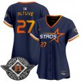 Women's Houston Astros #27 Jose Altuve Navy 2025 City Connect Limited Stitched Baseball Jersey(Run Small) Cheap