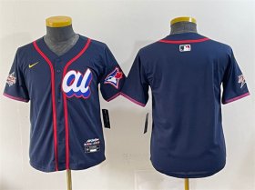 Cheap Youth American League Toronto Blue Jays Blank Navy 2025 All-Star Edition Limited Stitched Baseball Jersey