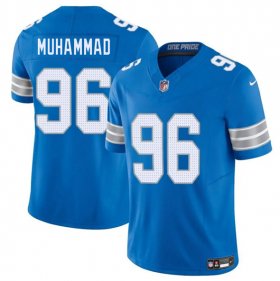 Cheap Men\'s Detroit Lions #96 Al-Quadin Muhammad Blue 2025 F.U.S.E. Vapor Limited Football Stitched Jersey