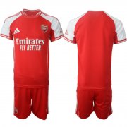 Men's Arsenal F.C Blank Red 2025 Home Soccer Jersey Suit Cheap