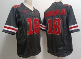 Cheap Men\'s Ohio State Buckeyes #18 Marvin Harrison JR. Black 2023 F.U.S.E. Limited Stitched Jersey